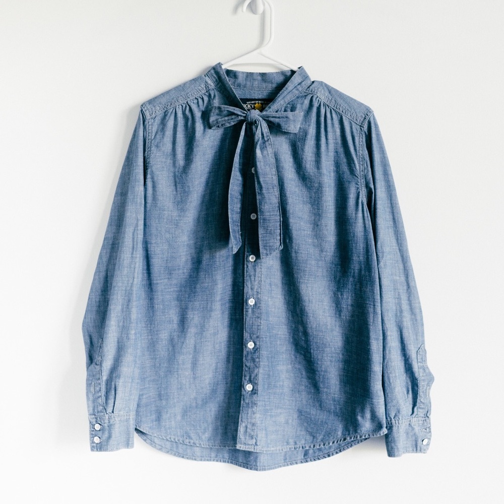 Lucky Chambray Shirt with Bow